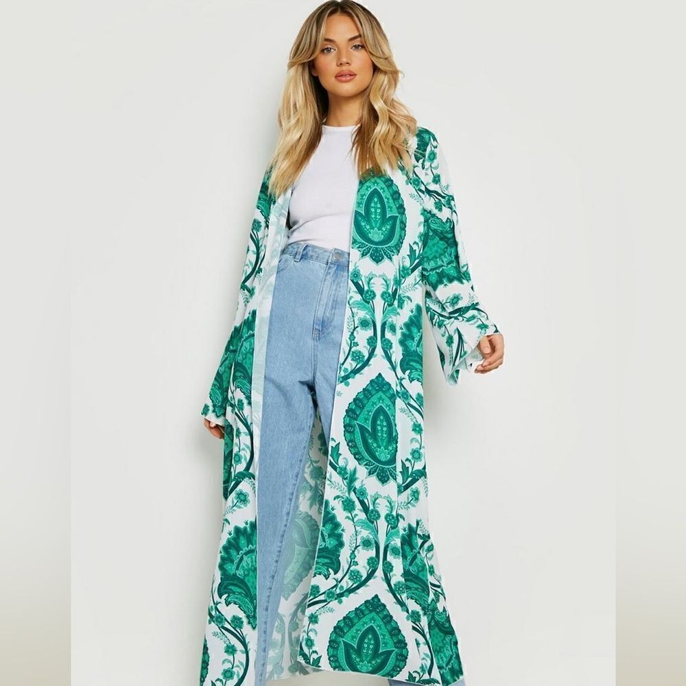 BOOHOO Maxi Kimono s/m NWT